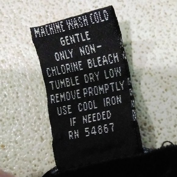 Limited Black Velvet Bodysuit Long Sleeve Vintage Size Medium - Picture 8 of 8